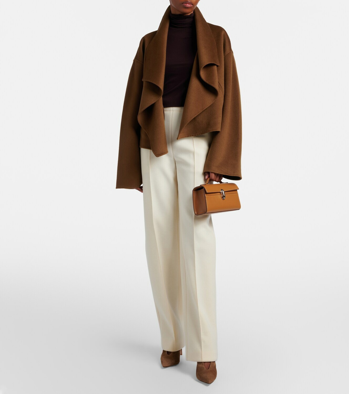 Savette Symmetry Pochette leather top-handle bag