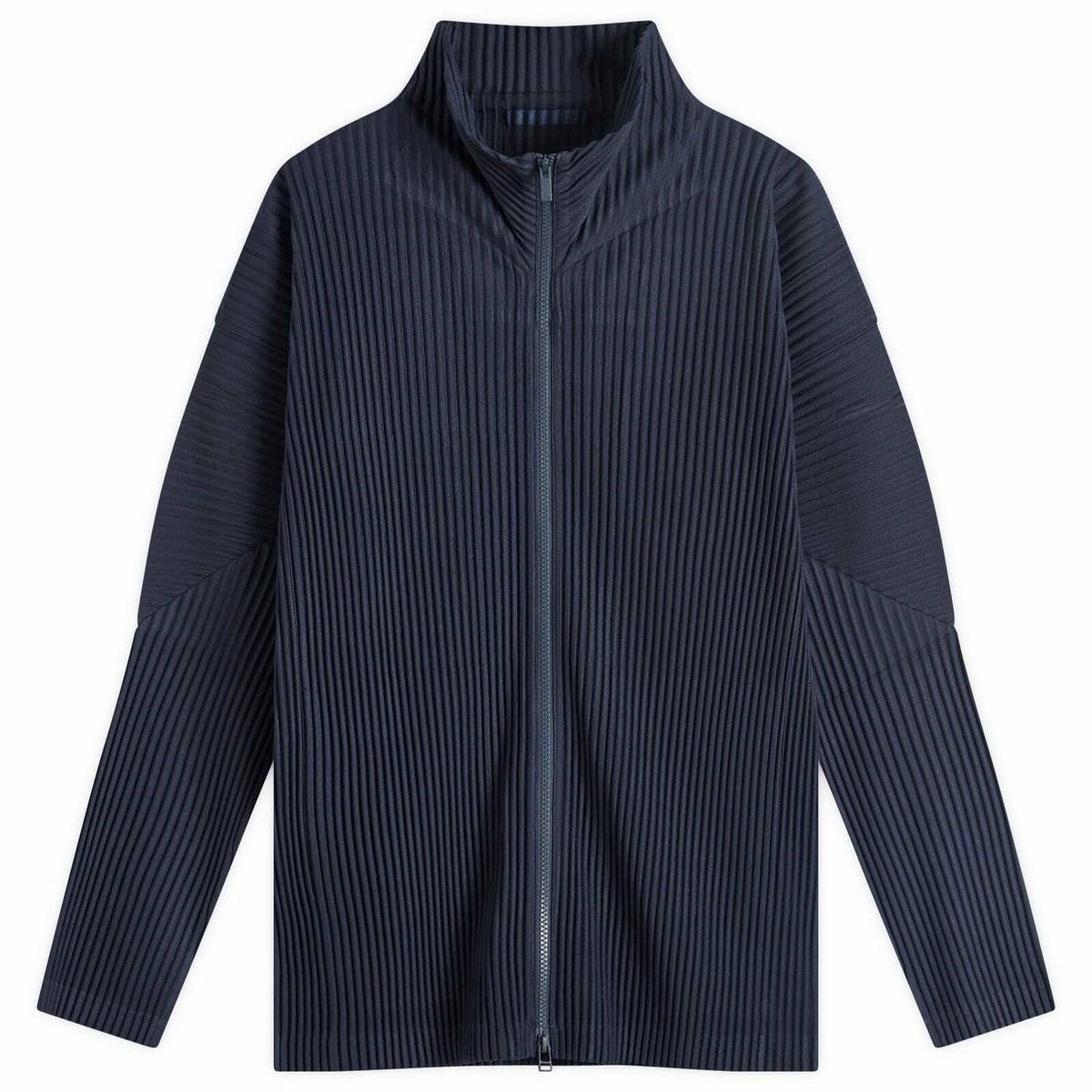 HOMME PLISSE ISSEY MIYAKE　カーディガン basics-cardigan-in-black-men-s