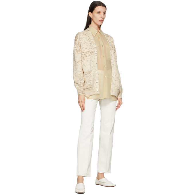 AURALEE Beige Wool Sheer Shirt Auralee