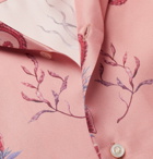 AMIRI - Camp-Collar Printed Silk-Twill Shirt - Pink