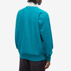 Auralee Men's Heavy Crew Sweat in Teal Green