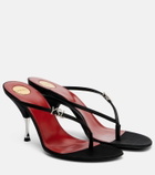 Saint Laurent Jerry crêpe satin thong sandals