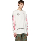 Off-White Off-White Diag Stencil Long Sleeve T-Shirt