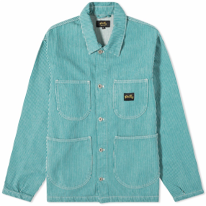 Photo: Stan Ray Men's Coverall Jacket in Agave Stone Hickory