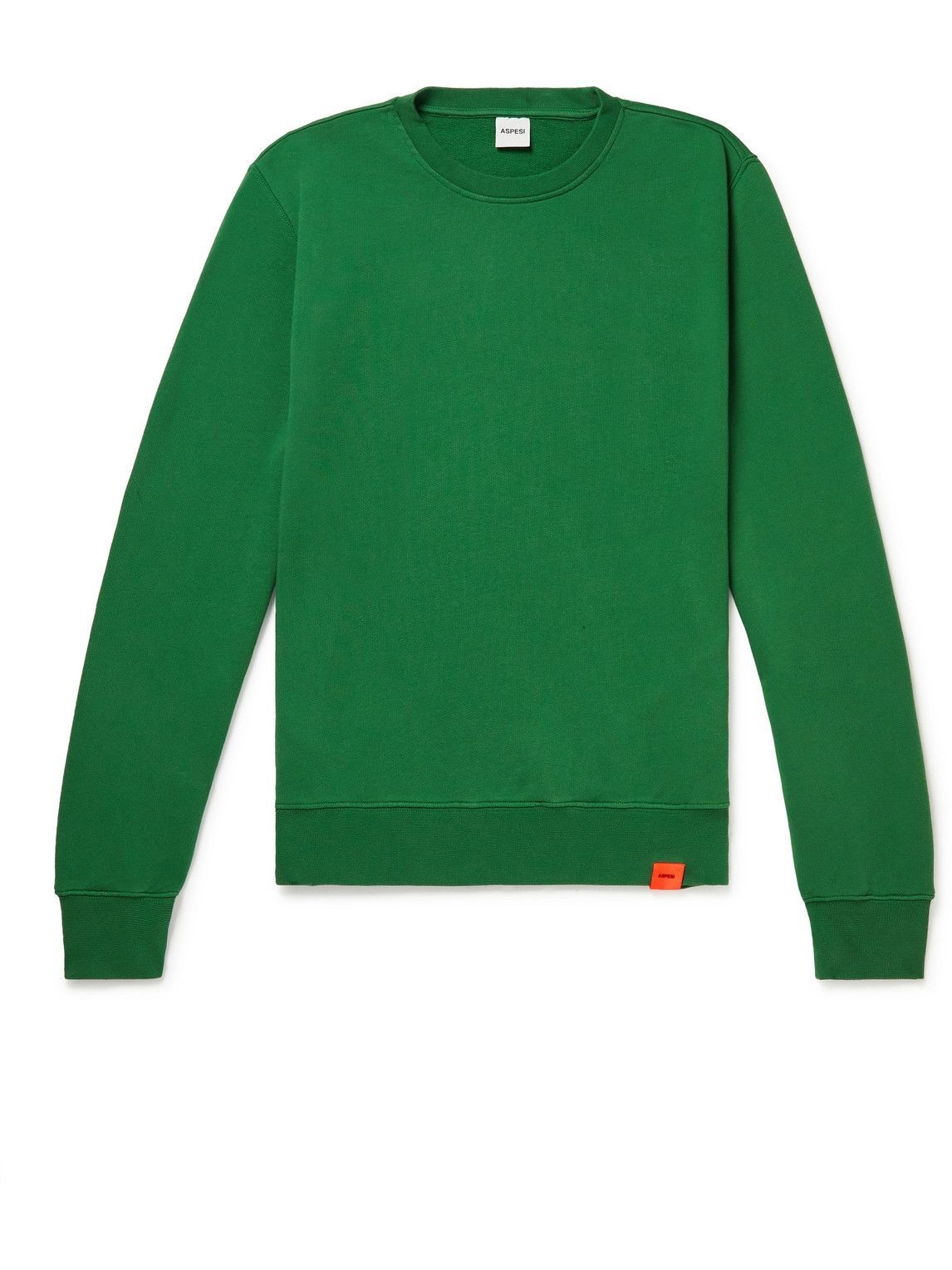 Photo: Aspesi - Cotton-Jersey Sweatshirt - Green