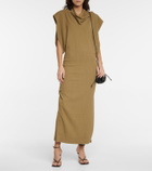 Petar Petrov Avis draped twill maxi dress