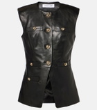 Veronica Beard Tamara leather vest