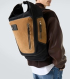 Loewe Flex canvas and suede backpack