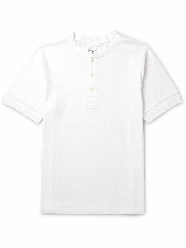Photo: Nudie Jeans - Cotton-Jersey Henley T-Shirt - White