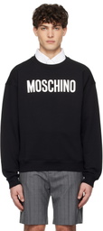 Moschino Black 'Moschino' Institutional Sweatshirt
