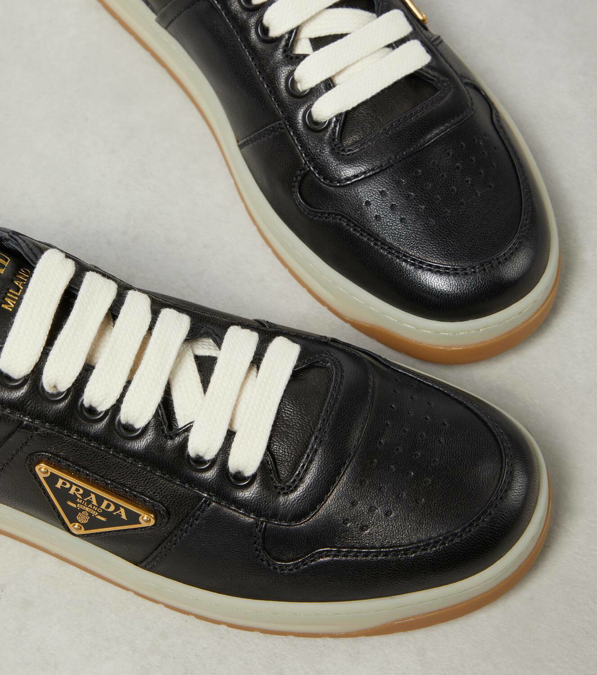 Prada Downtown leather low-top sneakers