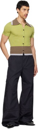 EGONlab Black Utility Pocket Light Cargo Pants