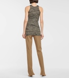 Petar Petrov Ela ribbed-knit silk tank top