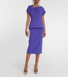 Safiyaa Cassiopeia crêpe top
