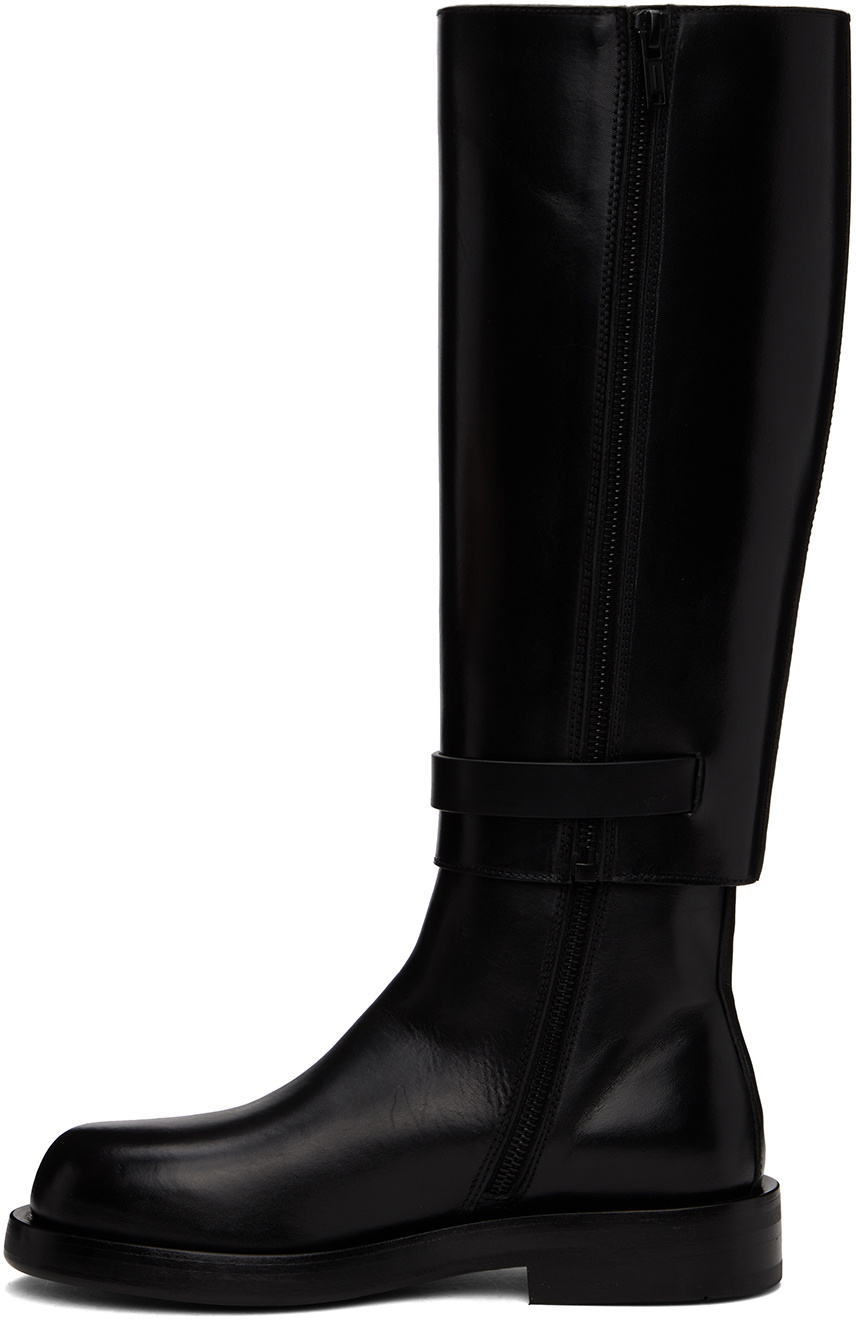 Ann Demeulemeester Black Ted Riding Boots