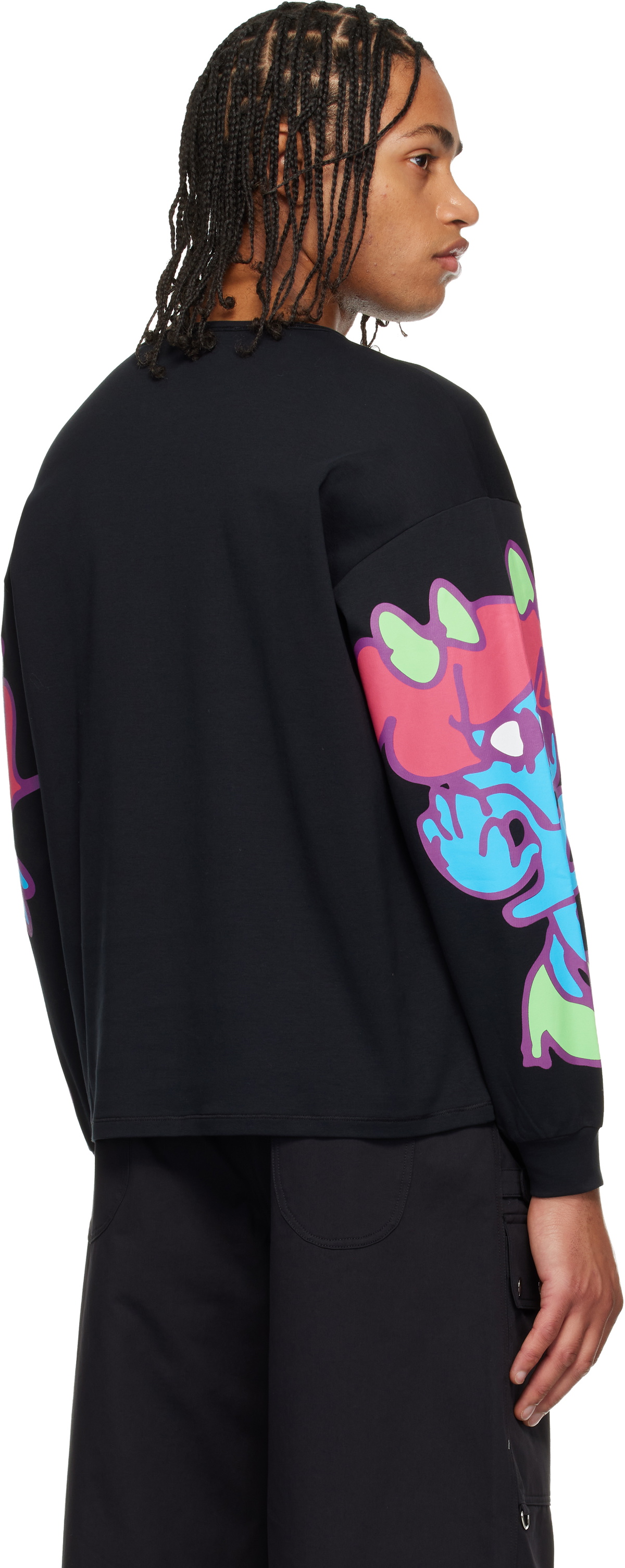 Chopova Lowena Black Cloud Oversized Jersey T-shirt