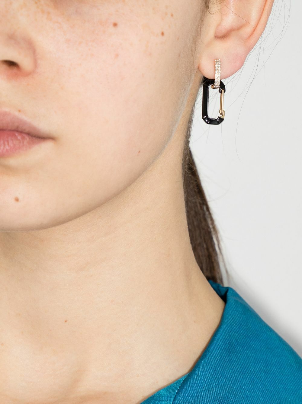 イヤリング Small Chiara Earring in 18 carat Gold and diamonds Jewerly Store - Chiara Gold Small Earring - Eéra | Italian