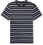 Theory - Striped Slub Linen-Jersey T-Shirt - Navy