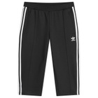 Adidas Women's Adicolor 3-Stripes Capri Track Pant in Black/White