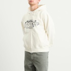 Pawa Speed Sports Men's Doggo Zip Hoodie in Cream