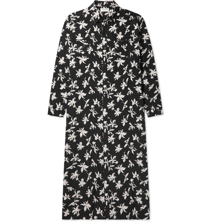 Photo: SAINT LAURENT - Oversized Printed Silk Shirt - Black