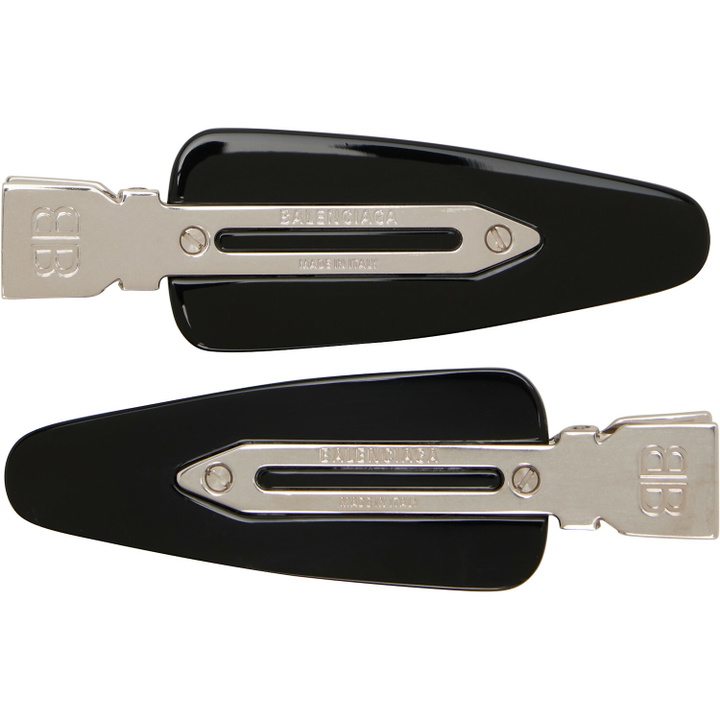 Photo: Balenciaga Black Salon 'BB' Clip Set