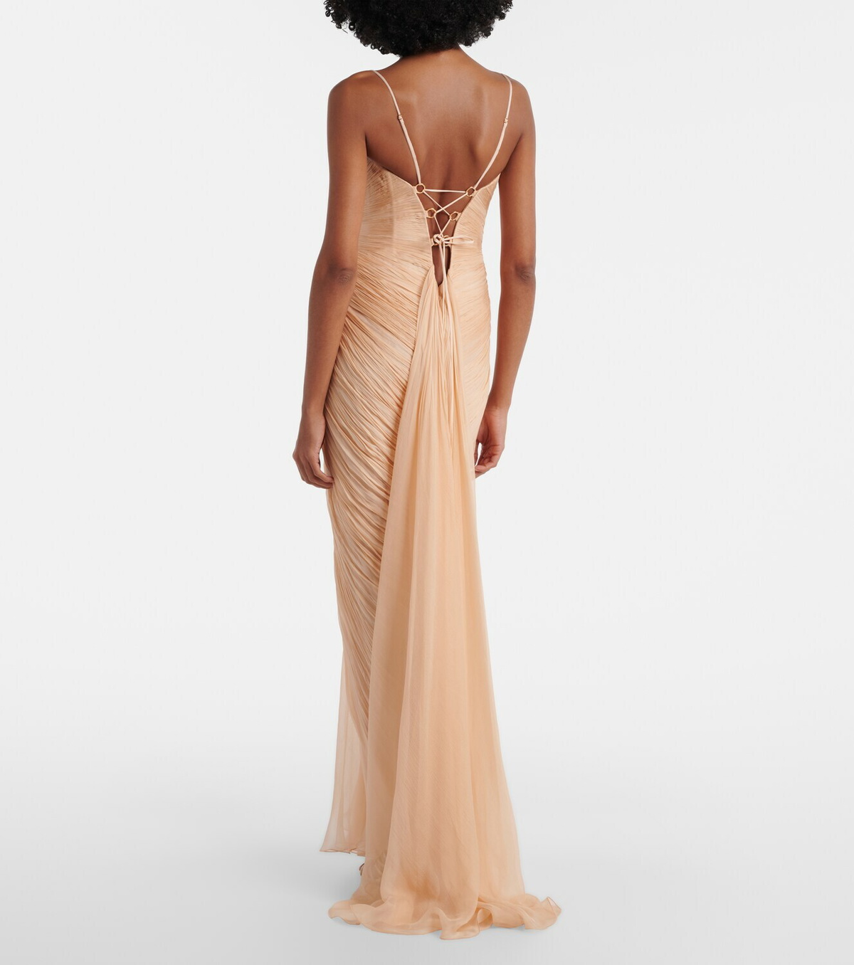 Maria Lucia Hohan Cecilia draped silk gown