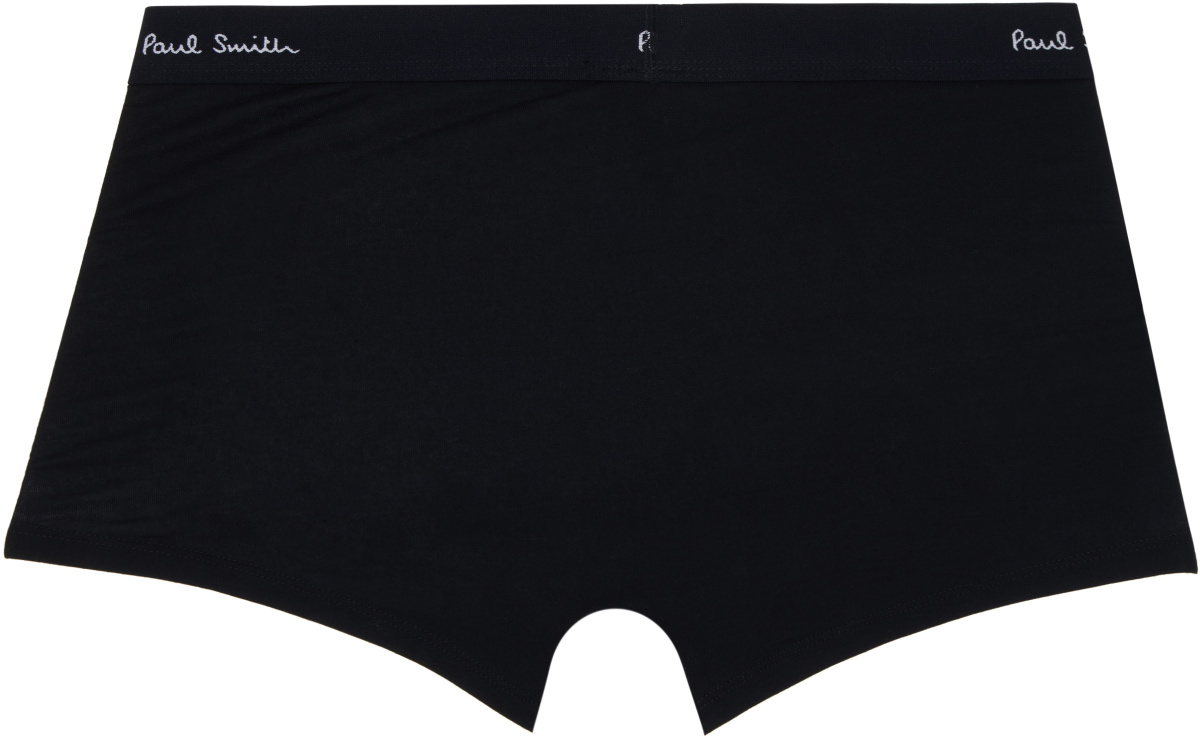 Paul Smith Five-Pack Black Organic Cotton Boxer Briefs