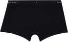 Paul Smith Five-Pack Black Organic Cotton Boxer Briefs