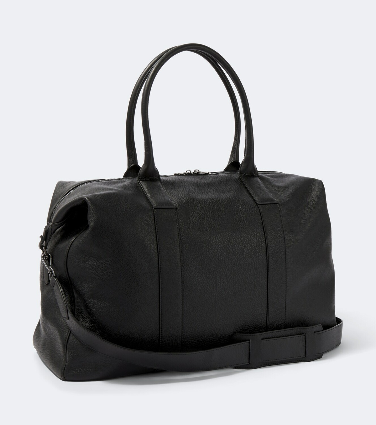 Canali Leather duffel bag