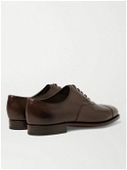 Edward Green - Chelsea Cap-Toe Burnished-Leather Oxford Shoes - Brown