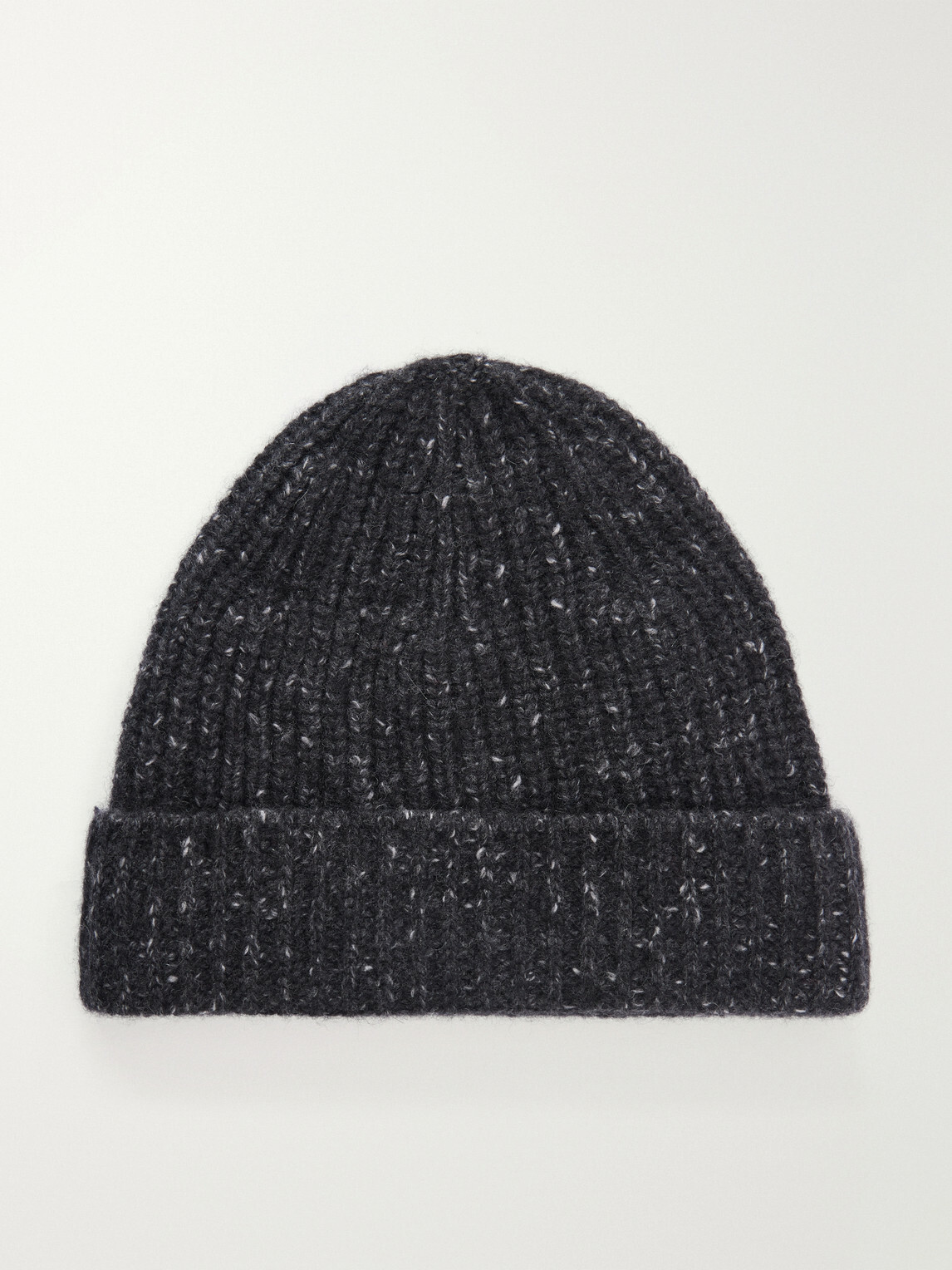 Auralee - Ribbed Cashmere Beanie - Black