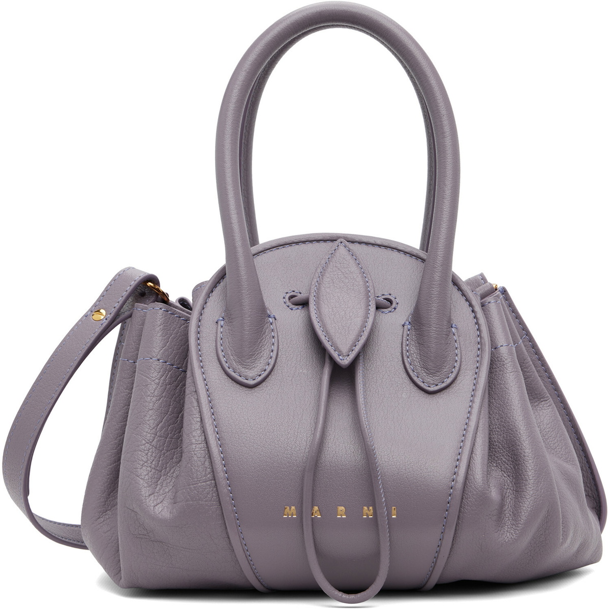 Marni Purple Small Tulipea Bag