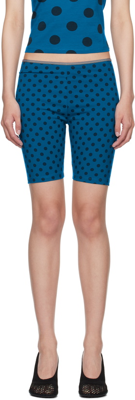 Photo: Paloma Wool Blue & Navy Ines Shorts
