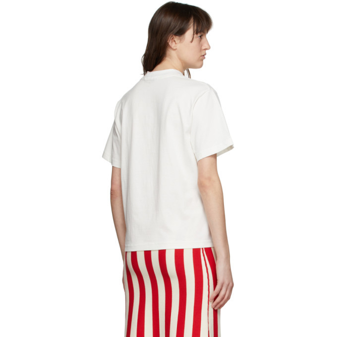 【SUNNEI】Classic Small Logo Stripe Short Sleeve T-Shirt Sunnei Navy Logo T-Shirt Sunnei
