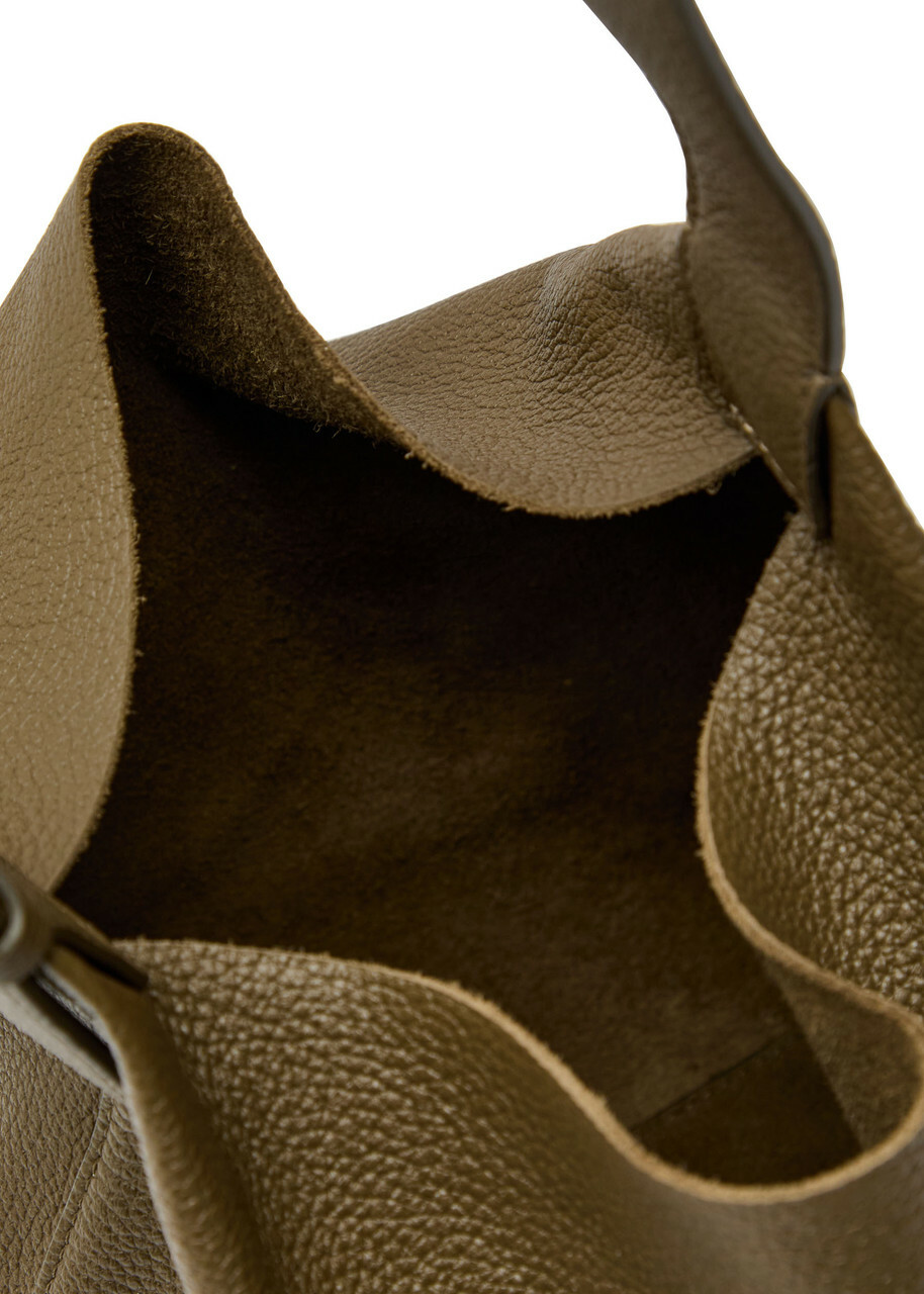 The Row Isa Leather Shoulder bag - Olive - One Size