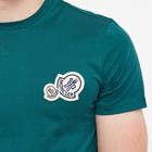 Moncler Men's Multi Logo T-Shirt in Military Green