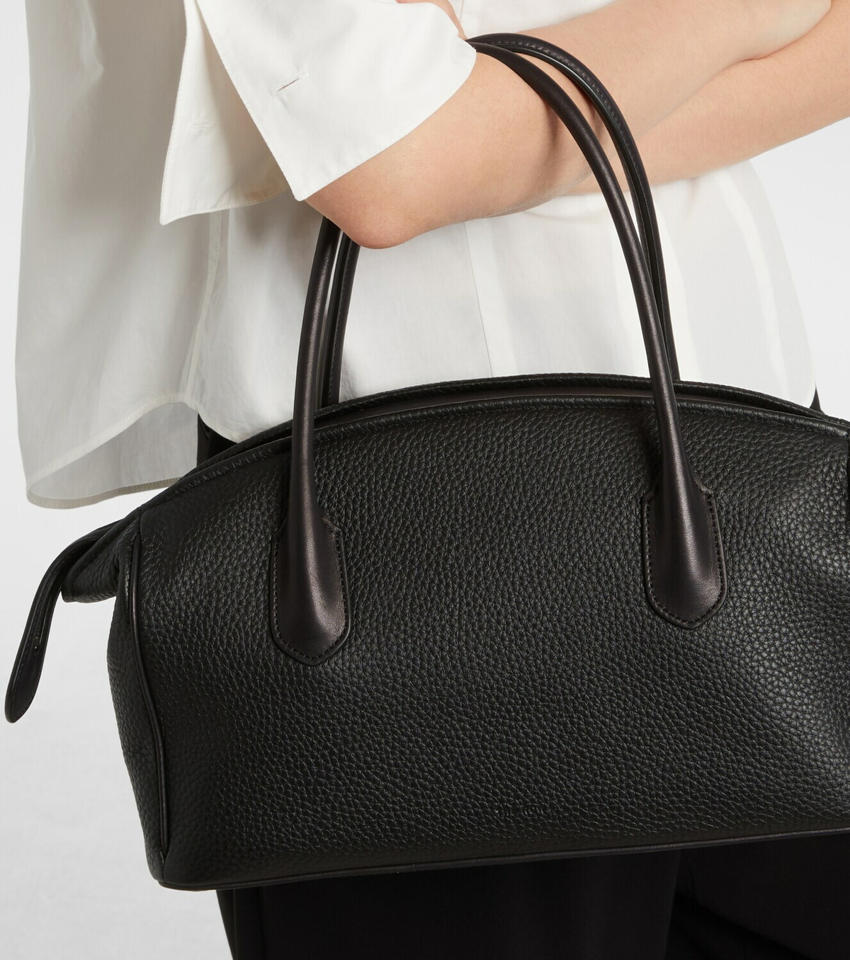 The Row Leather duffel bag