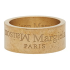 Maison Margiela Gold Wide Logo Ring