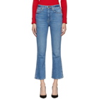 Khaite Blue Benny Crop Flare Jeans