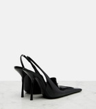 Saint Laurent Voltaire patent leather slingback pumps