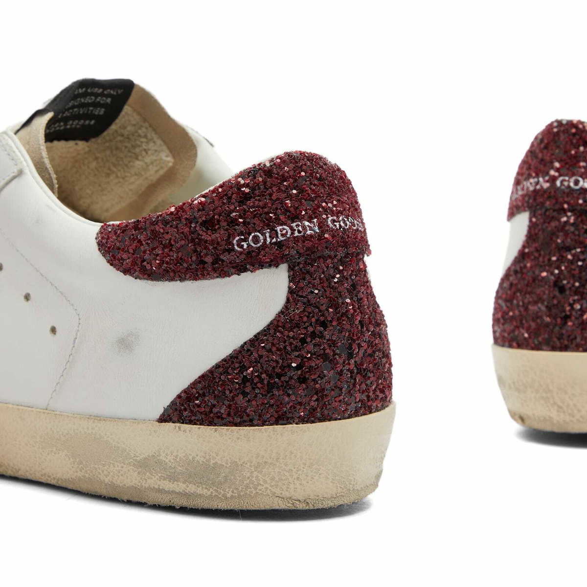 Golden Goose Women's Super Star Sneaker in White/Bordeaux