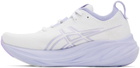 Asics White & Purple Gel-Nimbus 26 Sneakers
