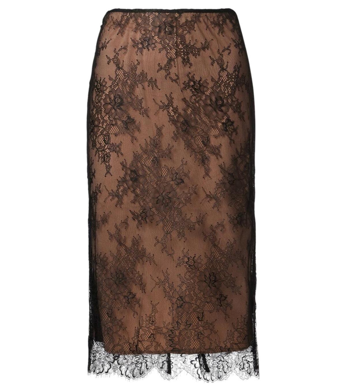 self-portrait Women's Lace Midi Skirt Black