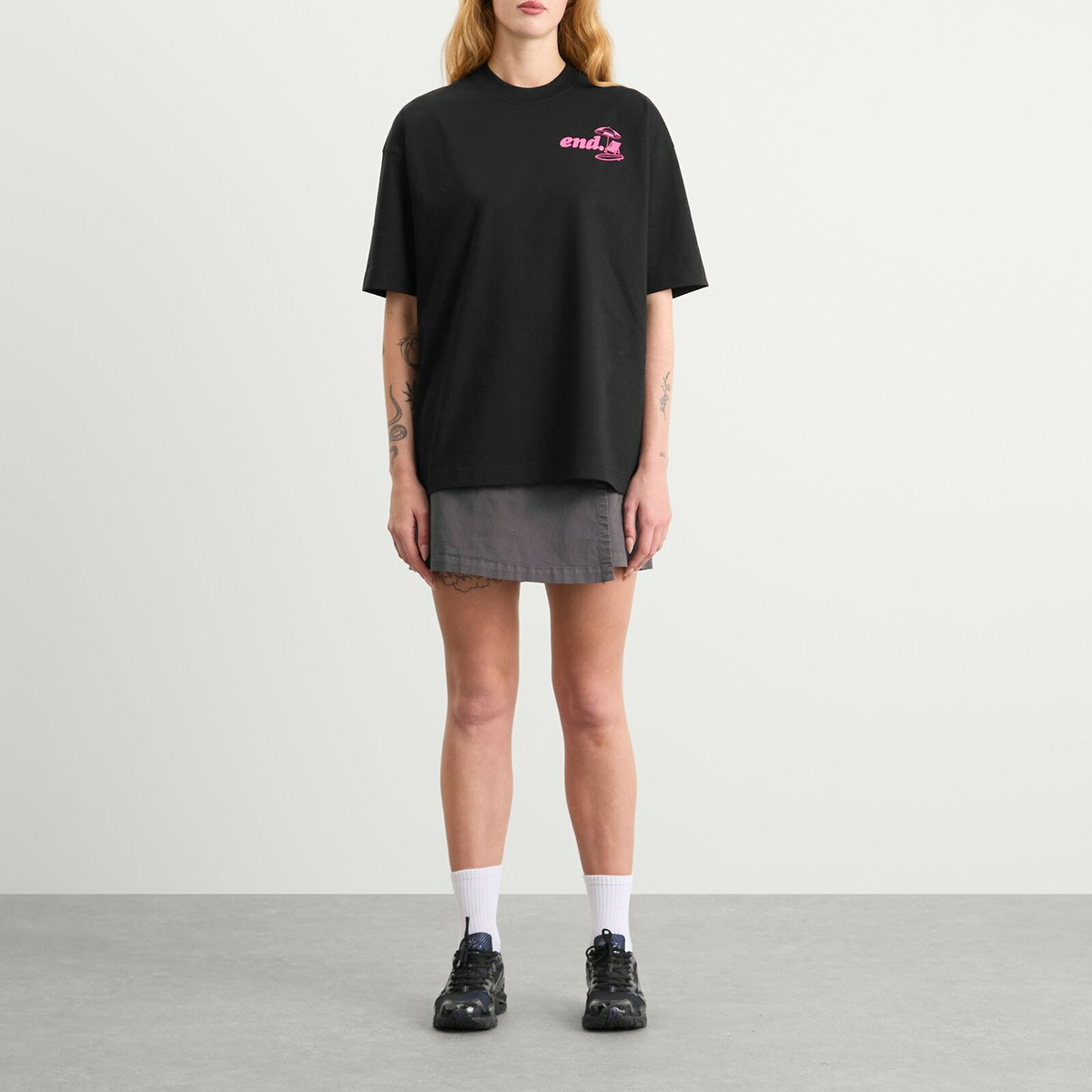 END. Coastal Board Repairs T-Shirt in Black