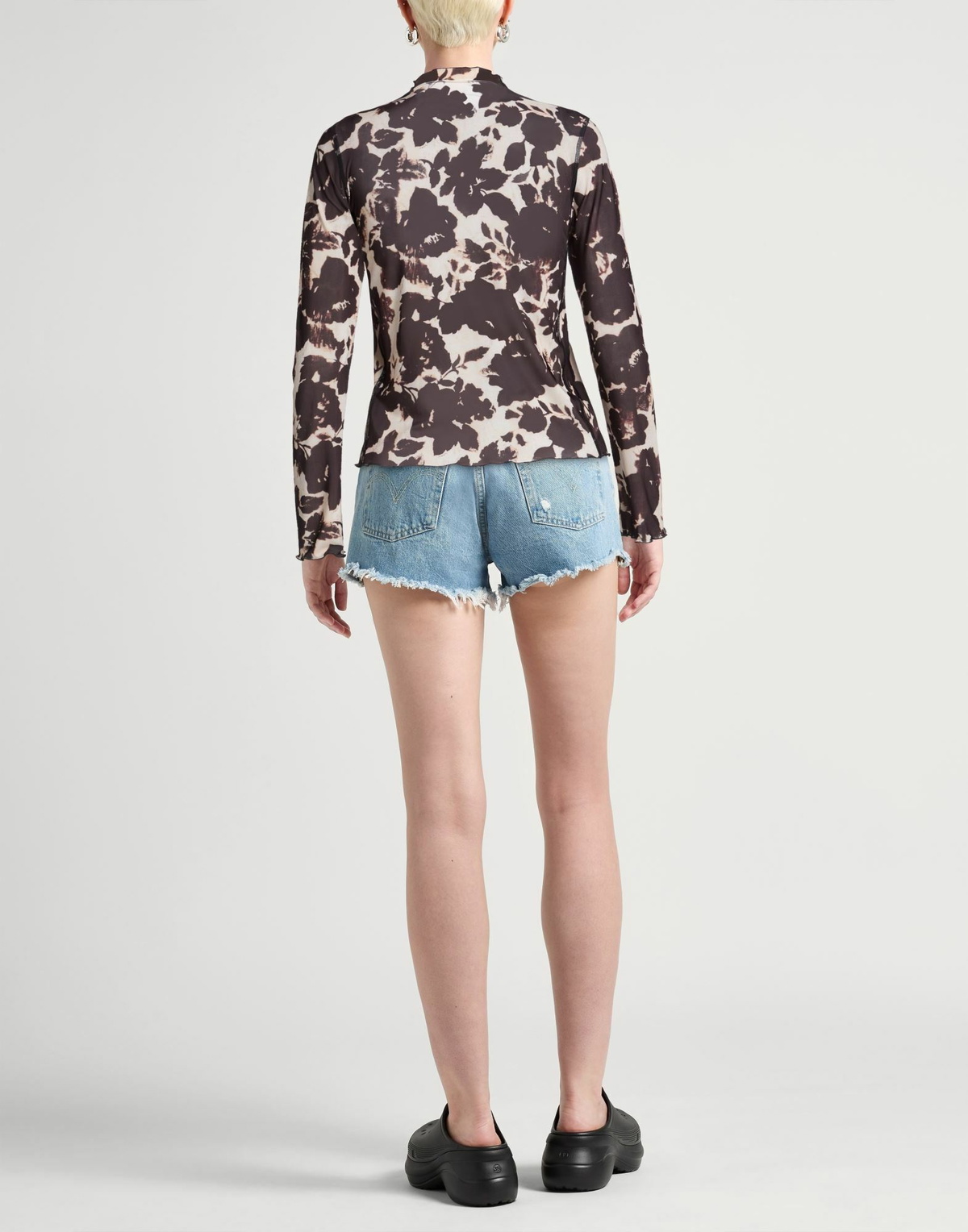 Knwls Womens Top Dark in Brown