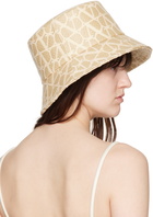 Valentino Garavani Beige Toile Iconographe Bucket Hat