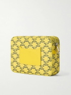 CELINE - Small Triomphe Printed Leather-Trimmed Canvas Messenger Bag