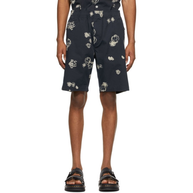 Photo: Wood Wood Blue Alfred Graphic Shorts