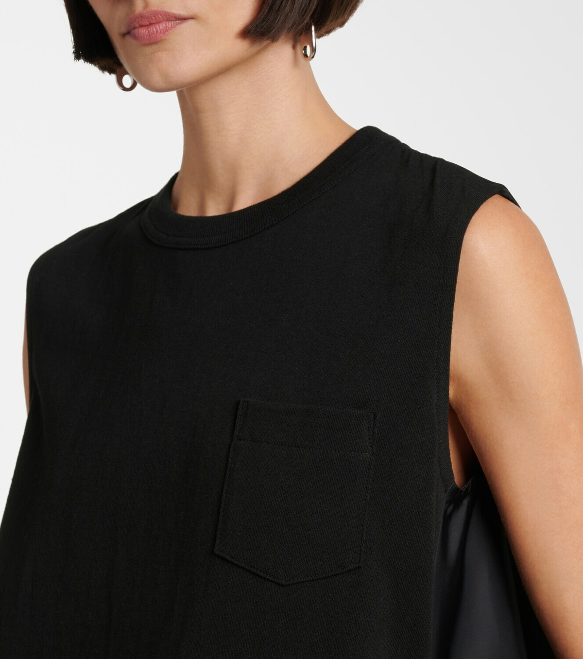 Sacai Paneled minidress